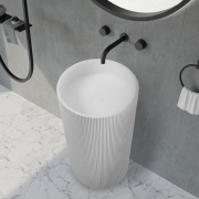 Раковина отдельностоящая Abber Stein AS2501-H белая матовая preview