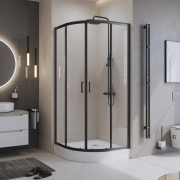 Душевой уголок Belbagno UNO-195-R-2-90-C-NERO preview