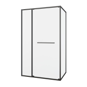 Душевой уголок Black&White Stellar Wind 120х90 S1180-1290GM Brushed Gunmetal  preview