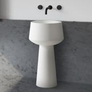 Напольная раковина отдельностоящая Abber Stein AS2508-H белая матовая preview