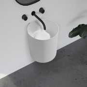 Раковина подвесная Abber Stein AS2624 белая матовая preview