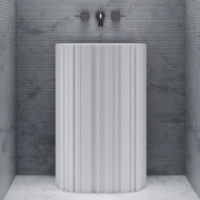 Раковина отдельностоящая Abber Stein AS2551-H белая матовая preview