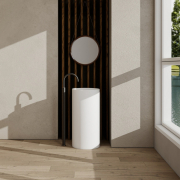 Раковина отдельностоящая Abber Stein AS2516 белая матовая preview