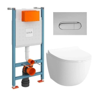 Комплект Vitra Sento L-box:инсталляция+унитаз+сиденье+клавиша 9830B003-7212 preview
