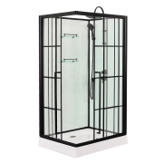 Прямоугольная Душевая кабина Loranto 100х100CS-3008TM/W-120R  preview
