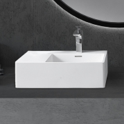 Раковина подвесная Abber Stein AS2644 R белая матовая preview