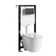 Комплект WasserKRAFT Aller инсталляция + унитаз 10TLT.010.ME.MB02.H002  preview