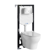 Комплект WasserKRAFT Aller инсталляция + унитаз 10TLT.010.ME.CH02.H001  preview
