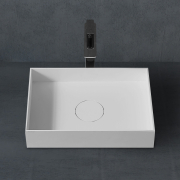 Раковина накладная Abber Stein AS2621 белая матовая preview