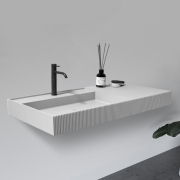 Раковина подвесная Abber Stein AS2628 белая матовая preview