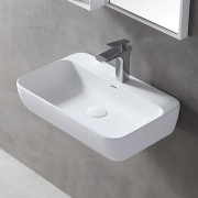 Раковина подвесная Abber Stein AS2654 белая матовая preview