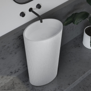 Раковина отдельностоящая Abber Stein AS2504-H белая матовая preview