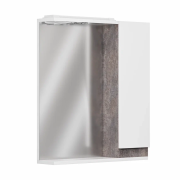 Зеркало-шкаф Gradeonika Кассандра 60 правый цемент  preview