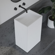 Раковина отдельностоящая Abber Stein AS2503-H белая матовая preview