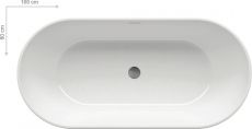 Ванна акриловая отдельностоящая Ravak Freedom 169х80 без гидромассажа preview